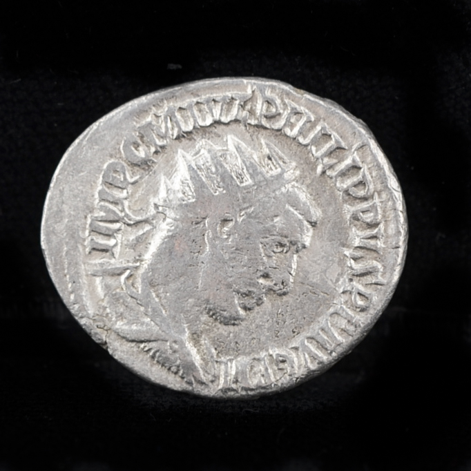Ancient Roman Philip I Silver Antoninianus Coin