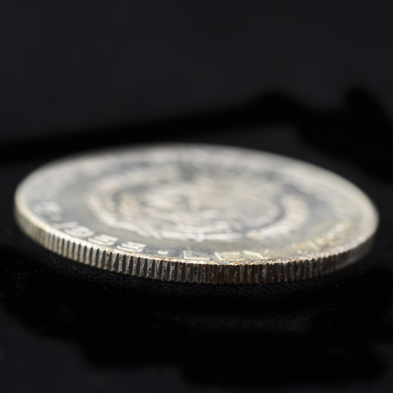 1955 Mexican Five Pesos Silver Coin featuring Hidalgo