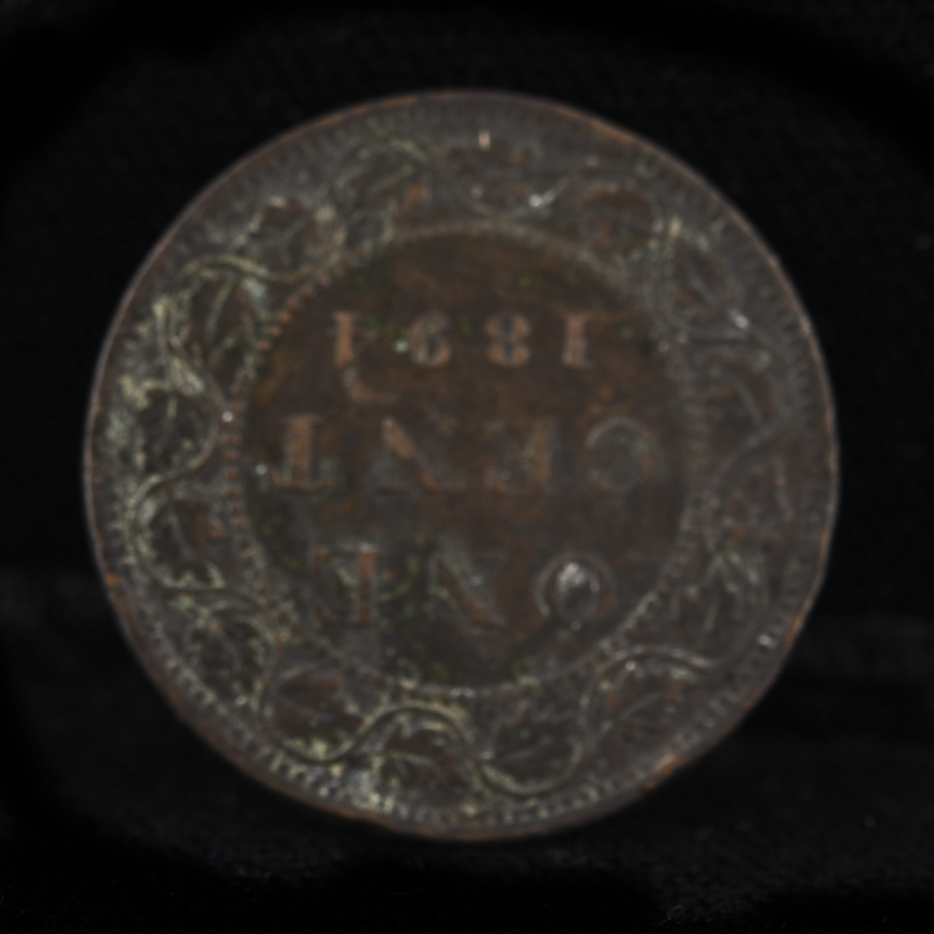 Group of Four Early Canadian One Cent Coins