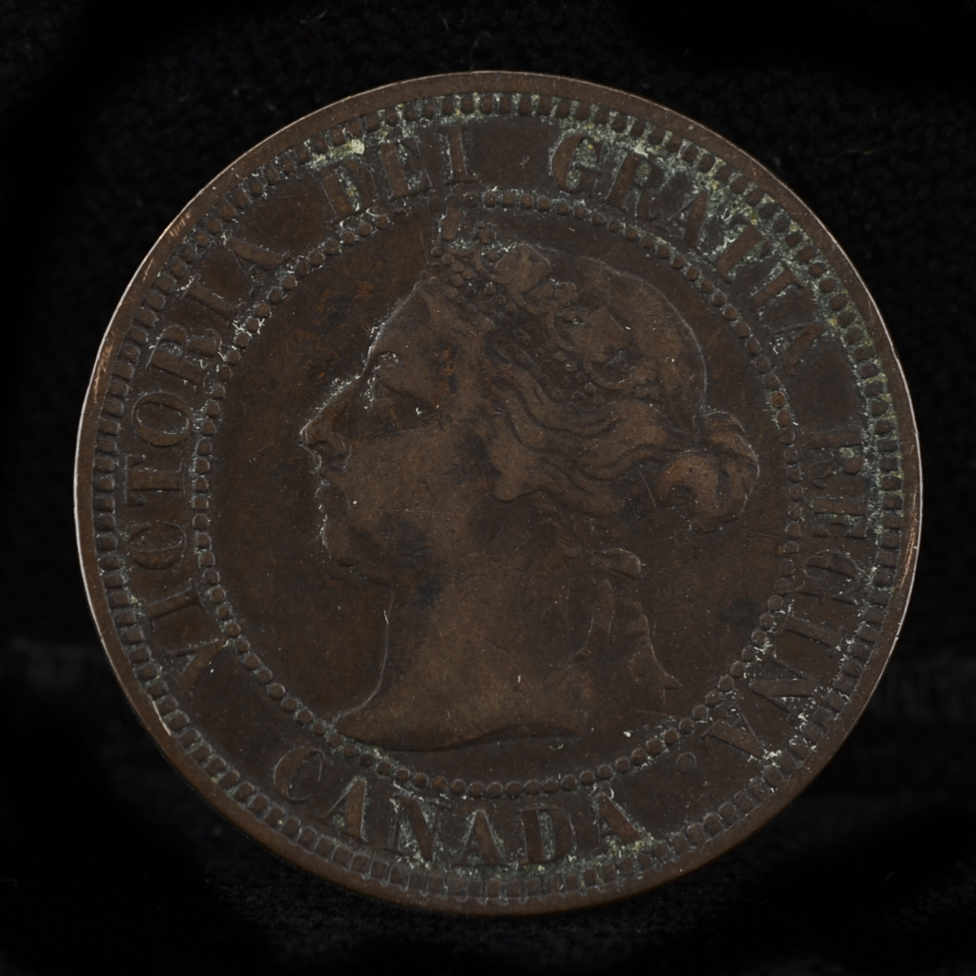 Group of Four Early Canadian One Cent Coins