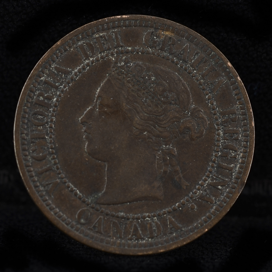 Group of Four Early Canadian One Cent Coins