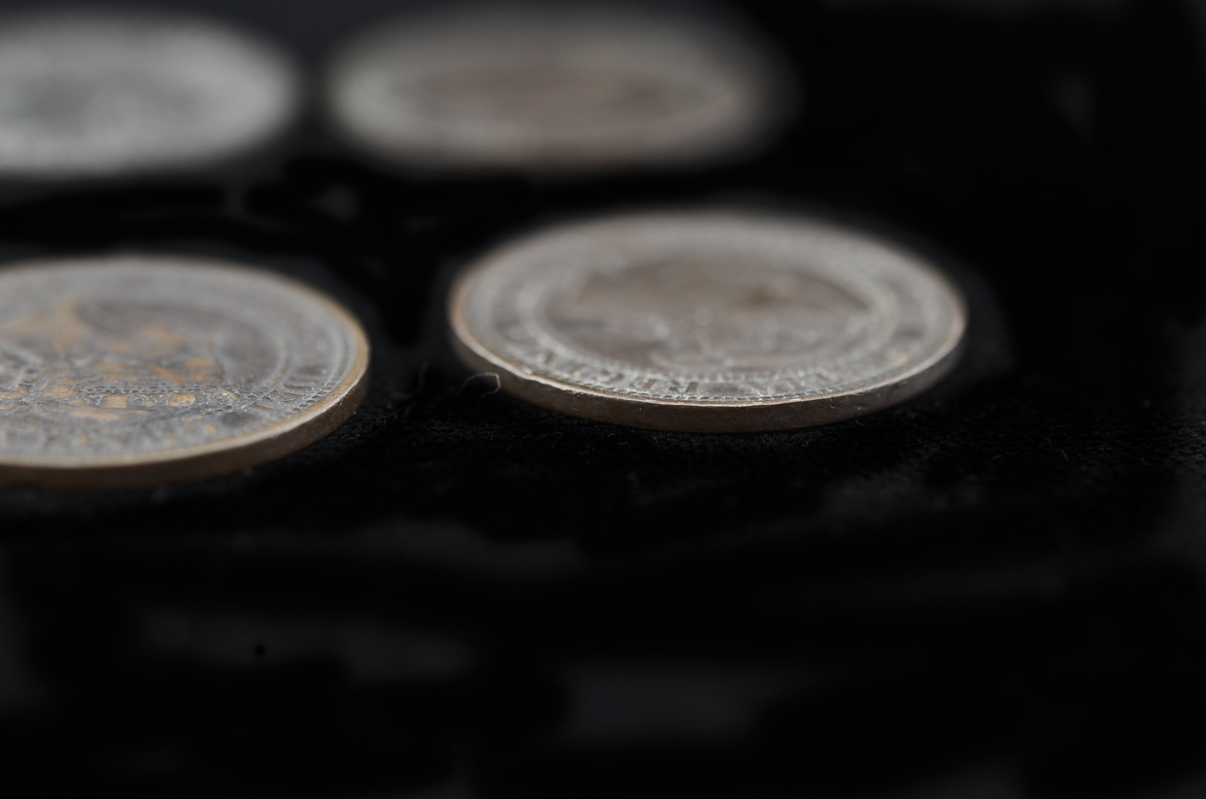 Group of Four Early Canadian One Cent Coins