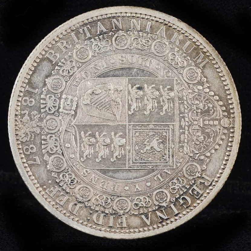1887 Queen Victoria British Silver "Jubilee Head" Half Crown