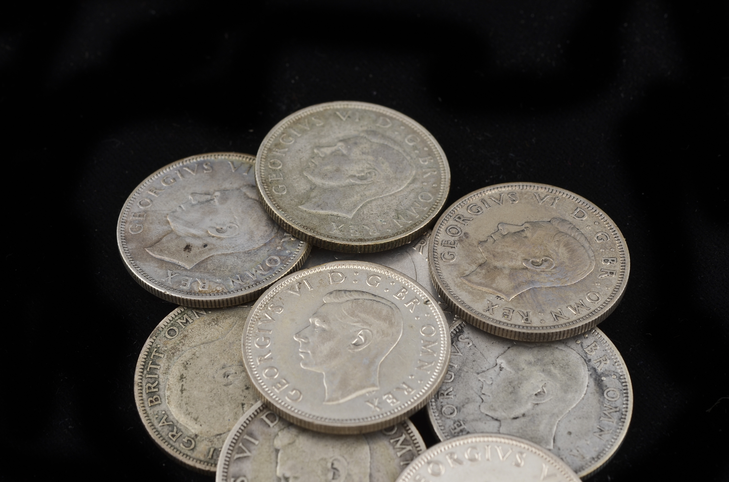 Group of Ten Great Britain Half Crowns