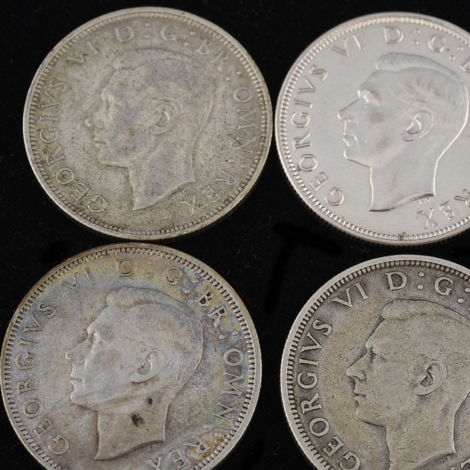 Group of Ten Great Britain Half Crowns