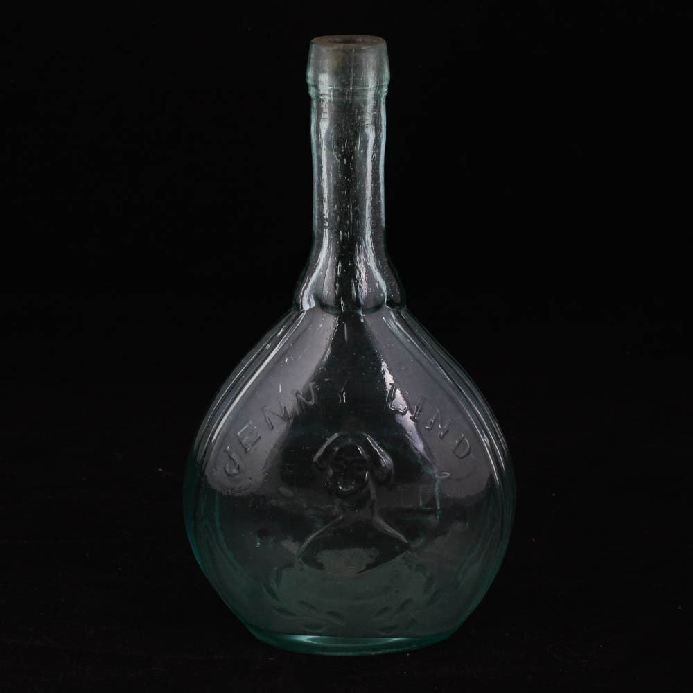 Vintage Jenny Lind Fislerville Glassworks Flask