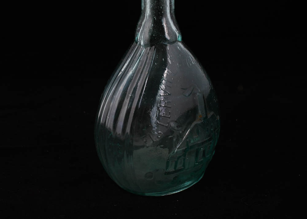 Vintage Jenny Lind Fislerville Glassworks Flask