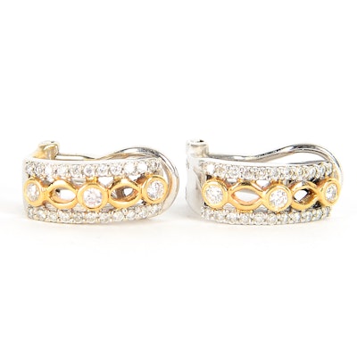 14k White Gold Diamond Earrings 14k White Gold Diamond Earrings