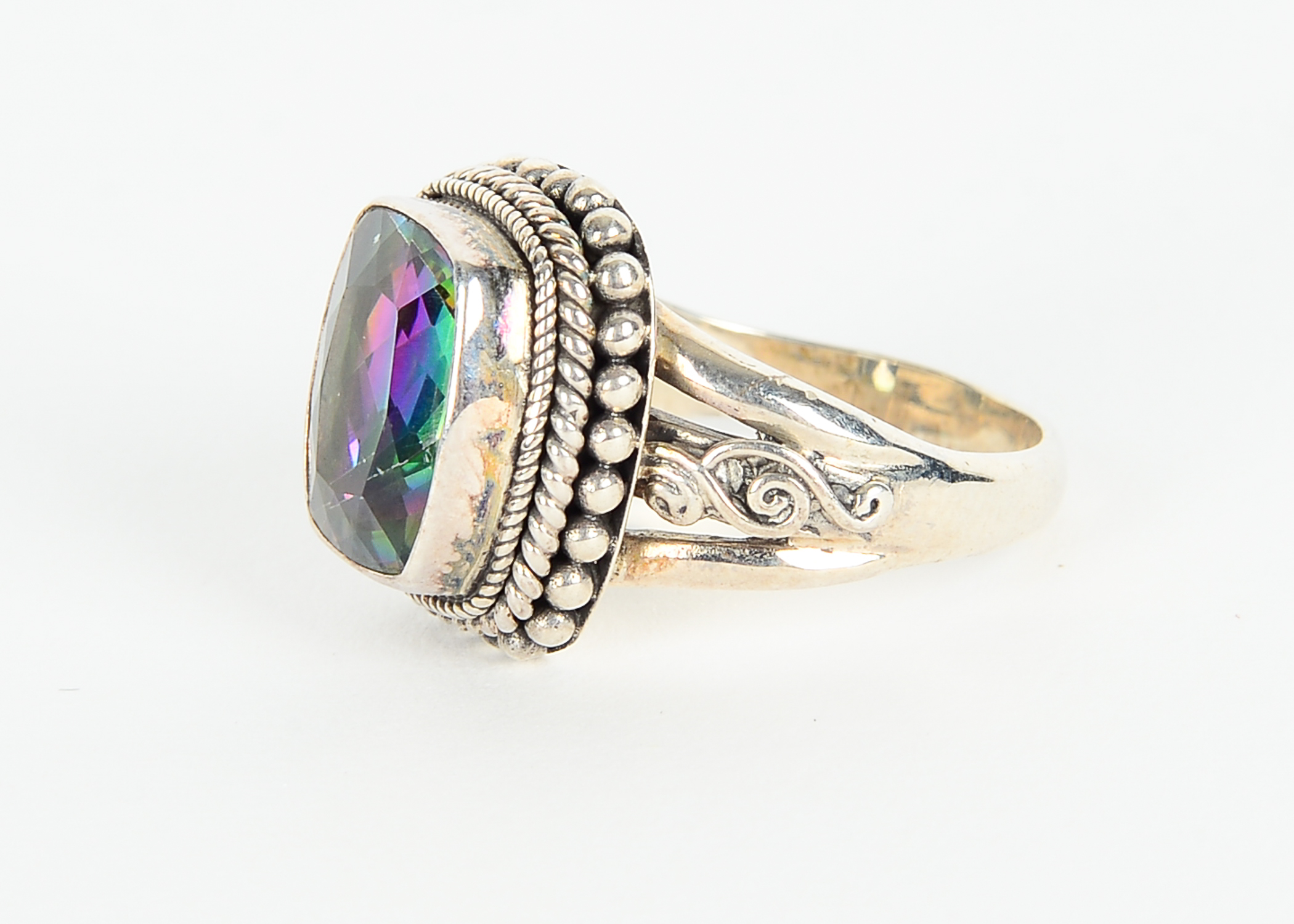 Sterling Silver Mystic Topaz Ring