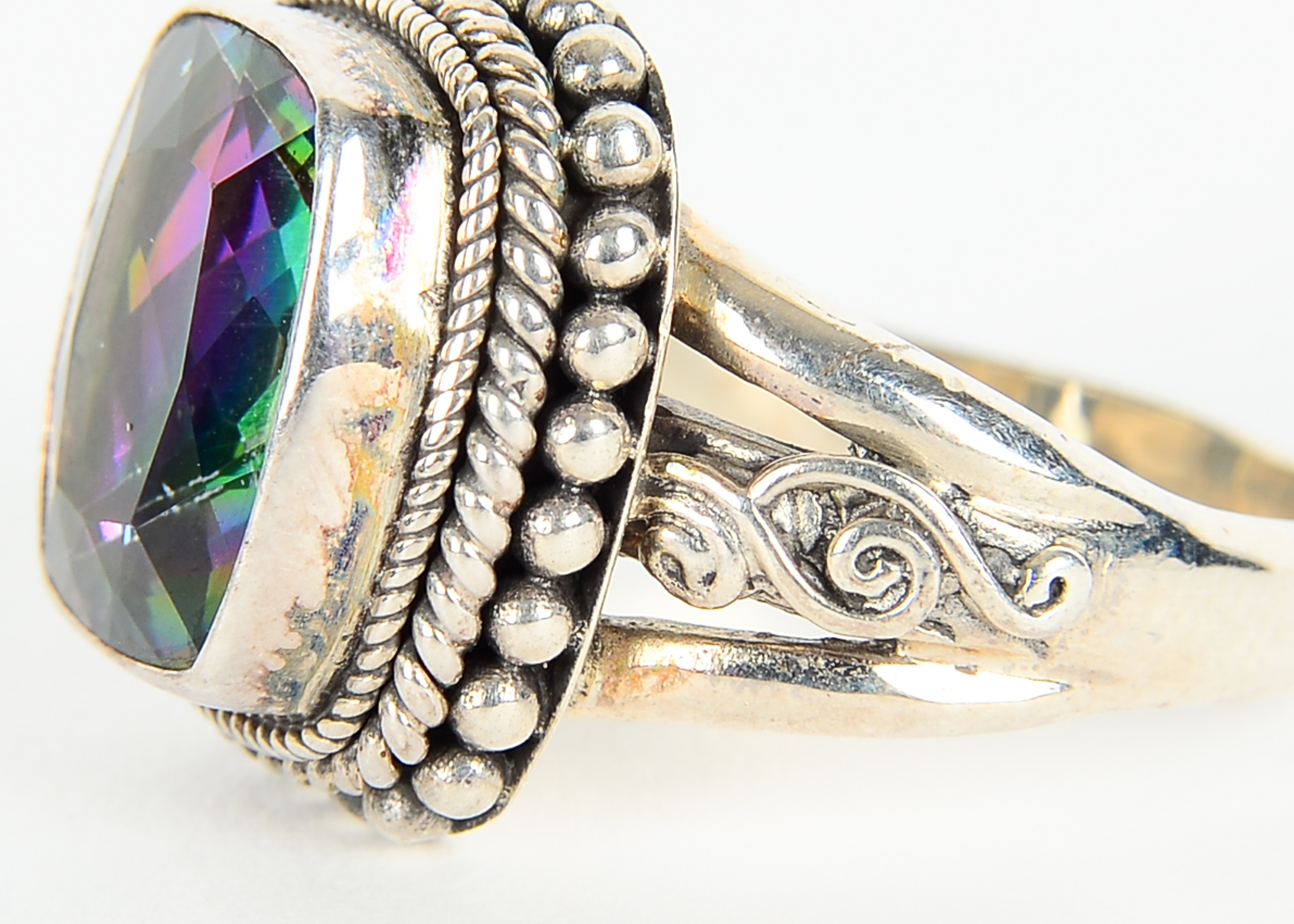 Sterling Silver Mystic Topaz Ring