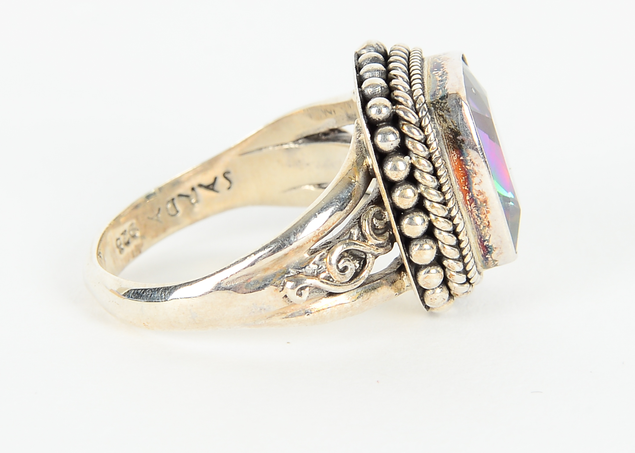 Sterling Silver Mystic Topaz Ring