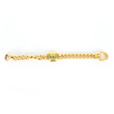 18k Yellow Gold Bracelet With Peridot 18k Yellow Gold Bracelet With Peridot