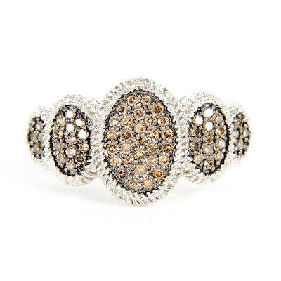 Sterling Silver Diamond Ring Sterling Silver Diamond Ring
