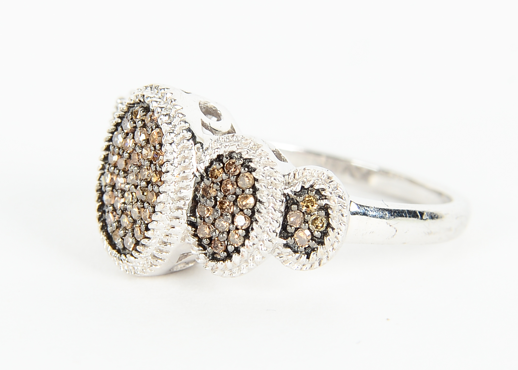 Sterling Silver Diamond Ring