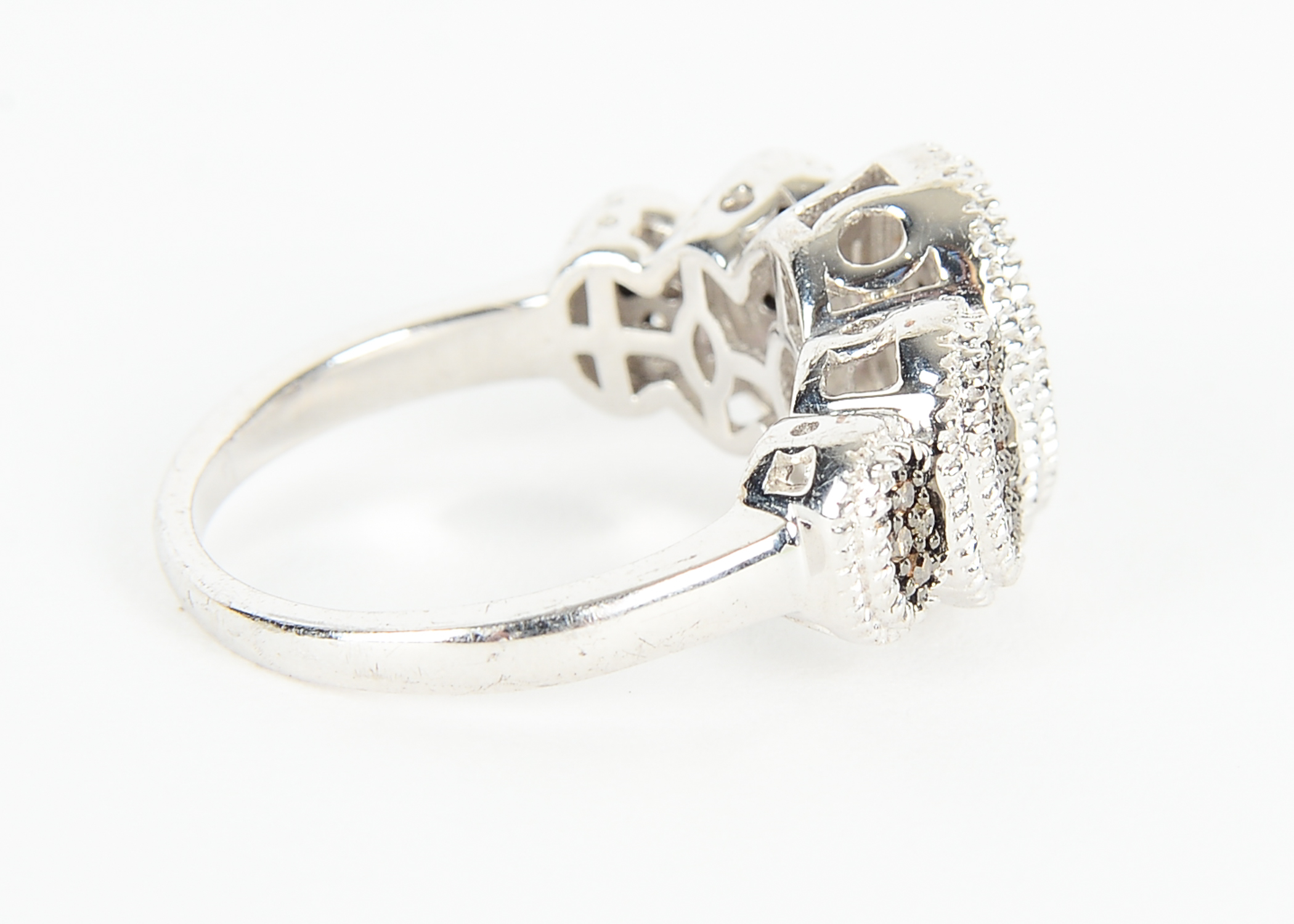Sterling Silver Diamond Ring