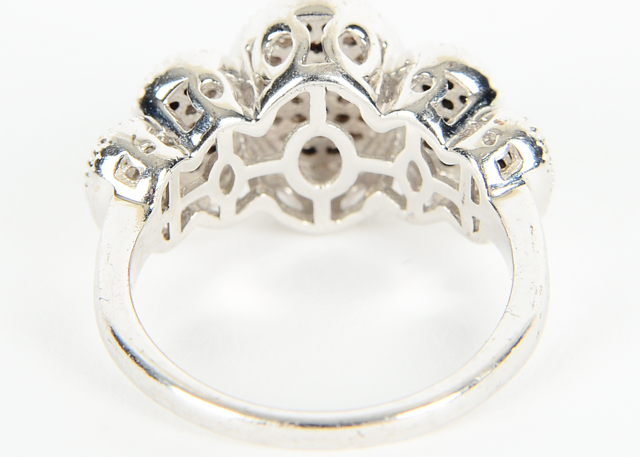 Sterling Silver Diamond Ring