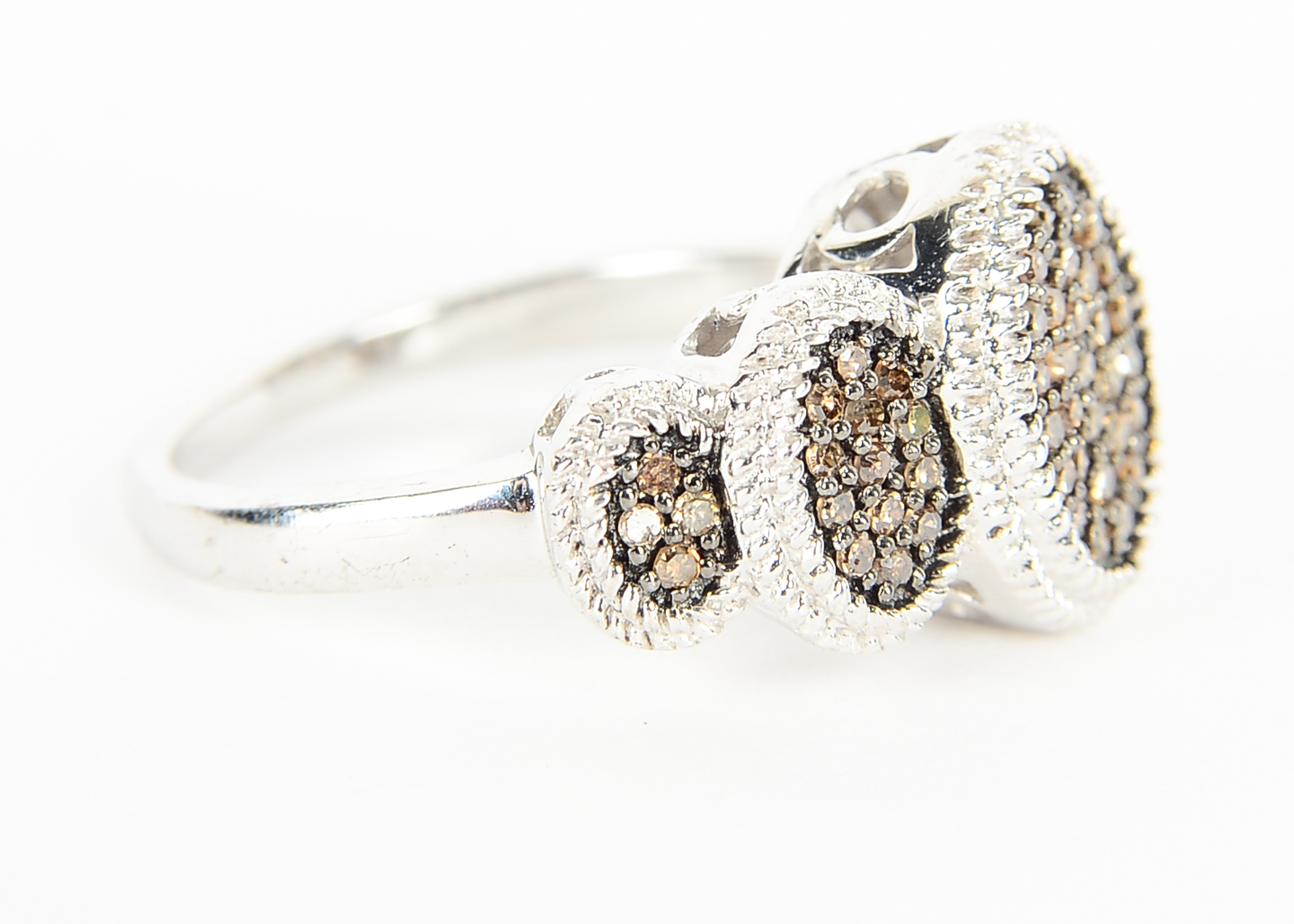 Sterling Silver Diamond Ring