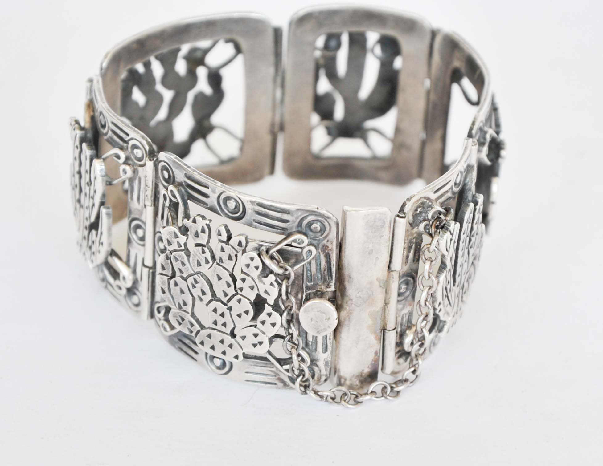 Sterling Cactus Bracelet