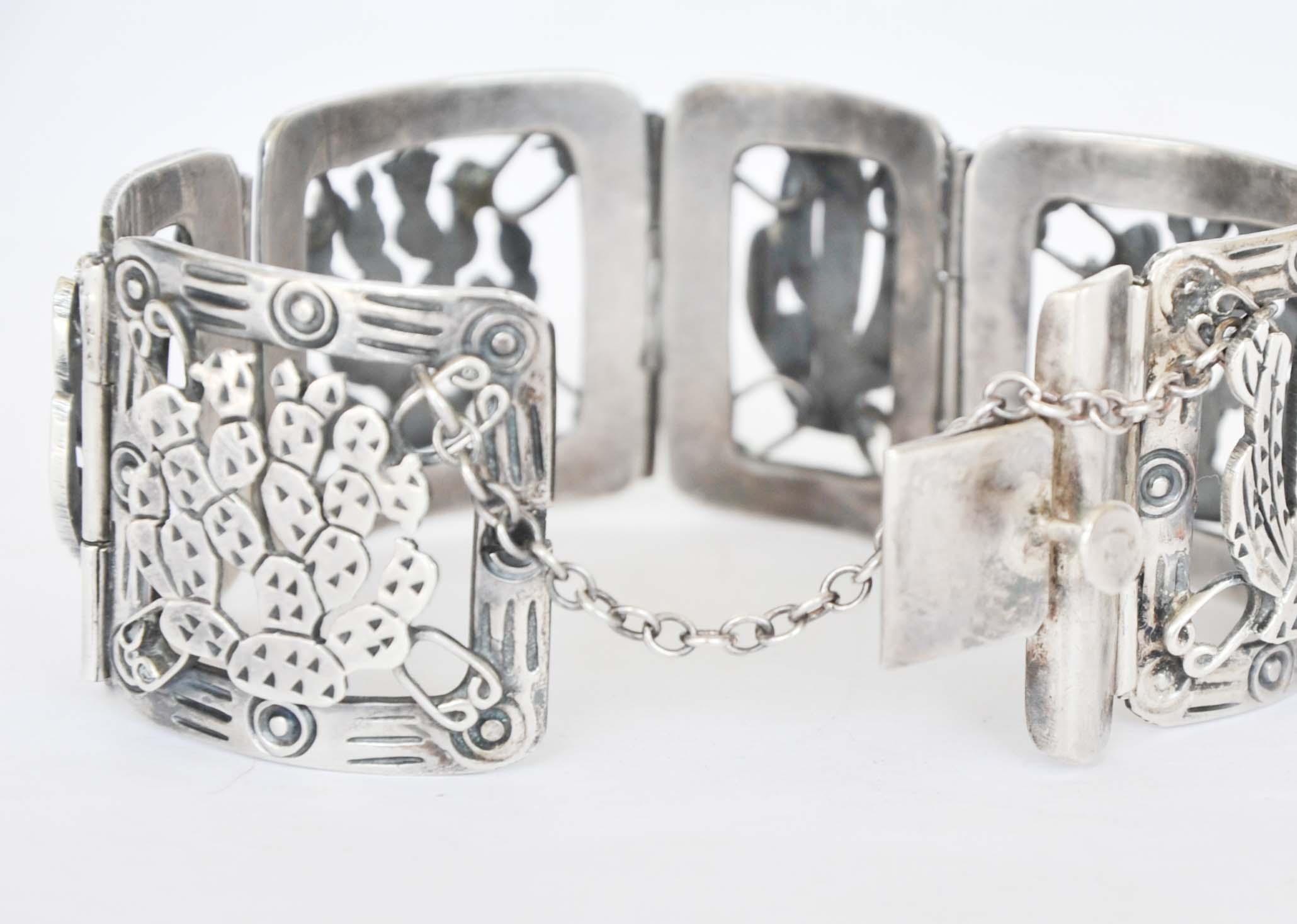 Sterling Cactus Bracelet