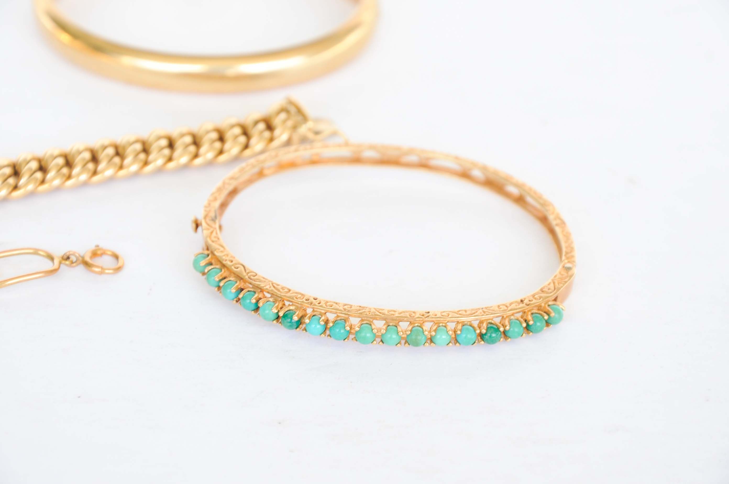 Collection of Gold Marked Bracelets