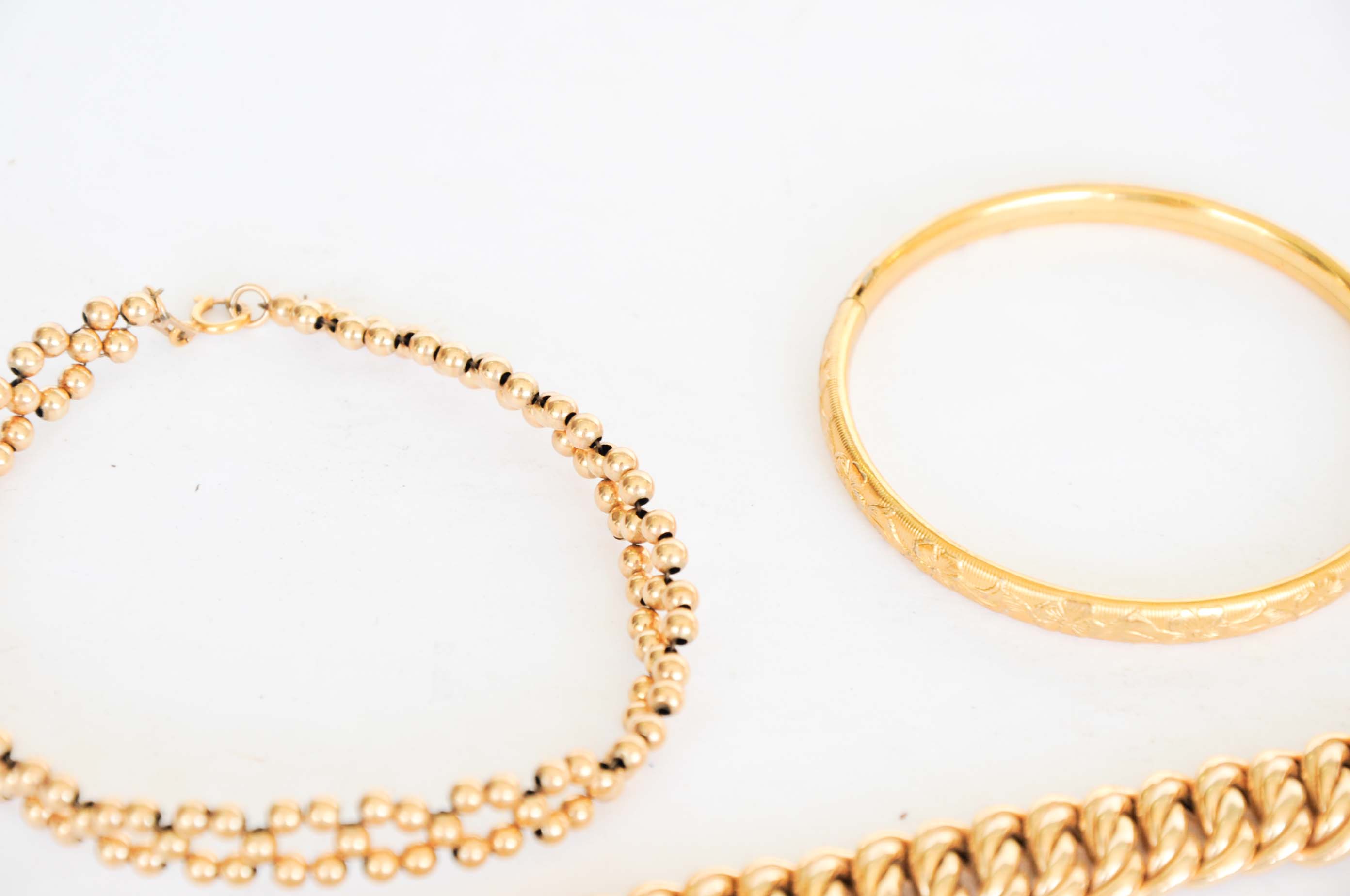 Collection of Gold Marked Bracelets