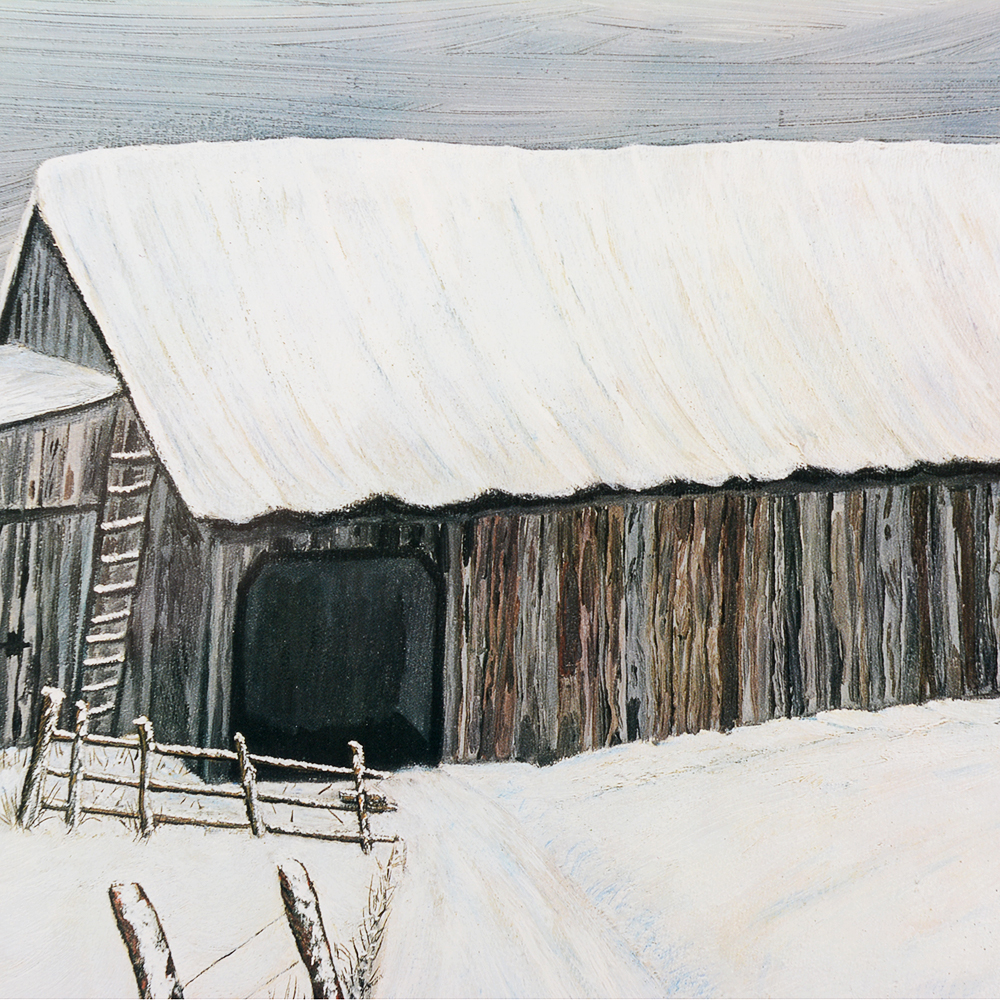 Signed 'Old Barn' Print by Kentucky Artist C.G. Morehead