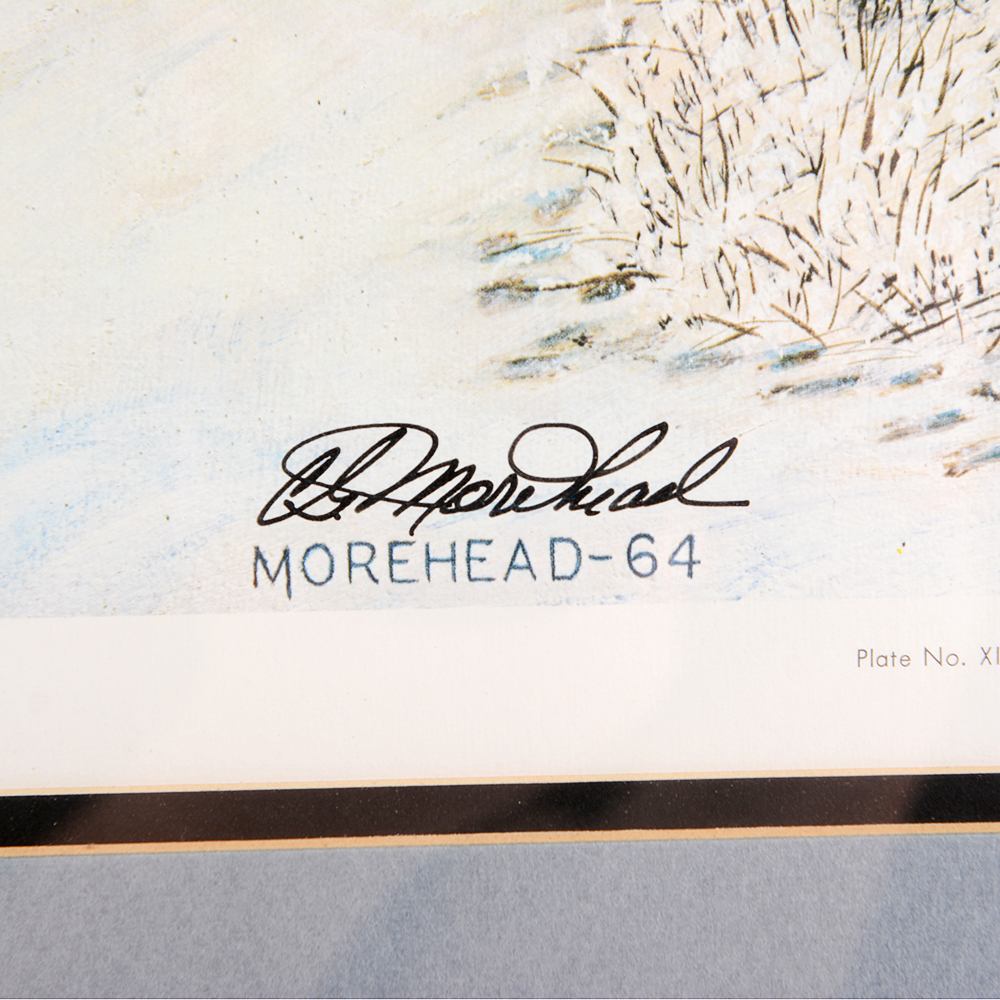 Signed 'Old Barn' Print by Kentucky Artist C.G. Morehead