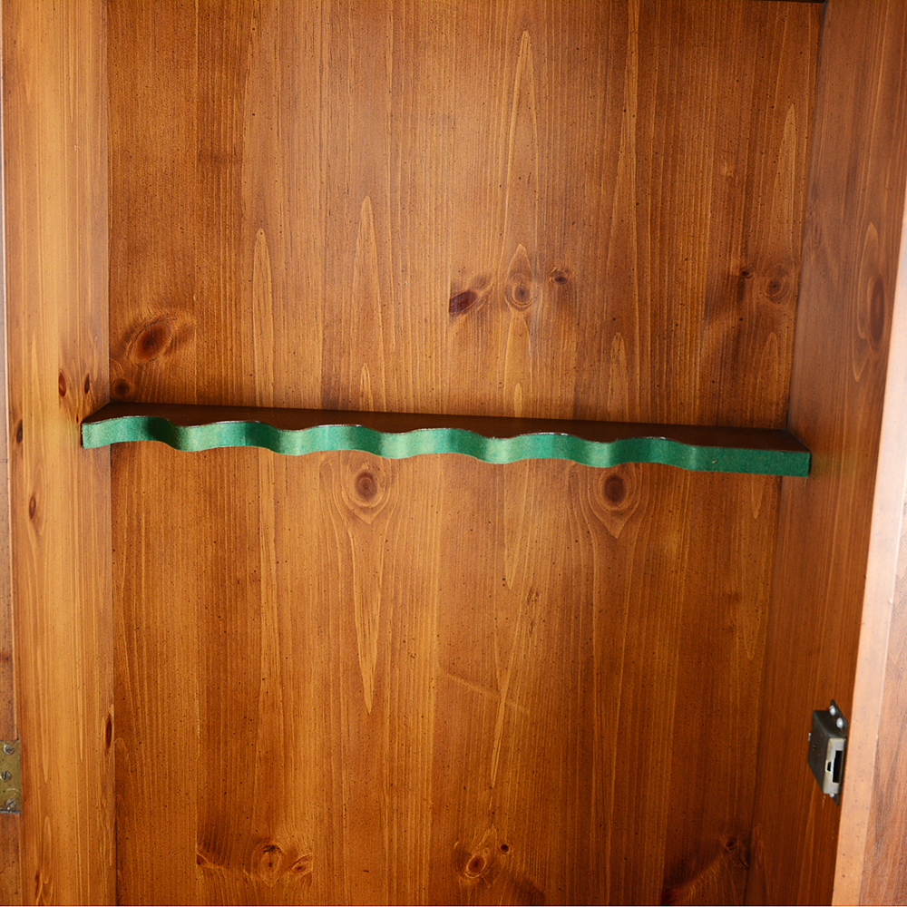 Glass Front Pine Firearm Cabinet