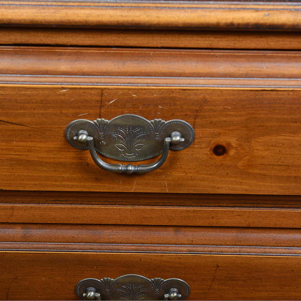 Glass Front Pine Firearm Cabinet