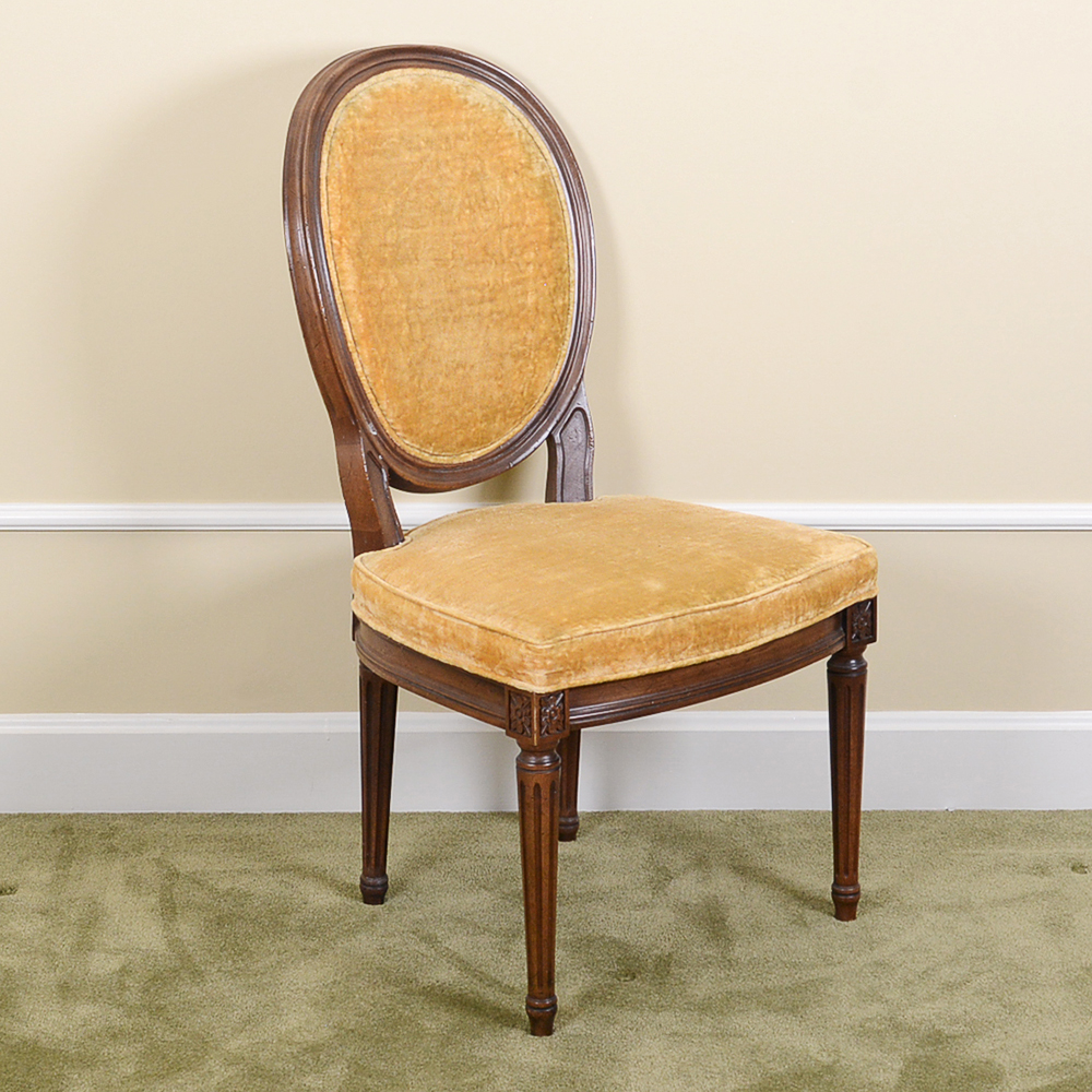 Baker Furniture French Provincial Dining Table With Louis XVI Style Chairs