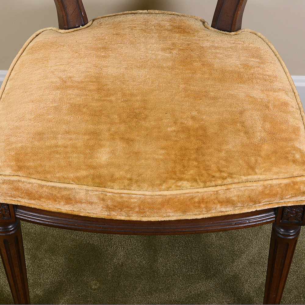 Baker Furniture French Provincial Dining Table With Louis XVI Style Chairs