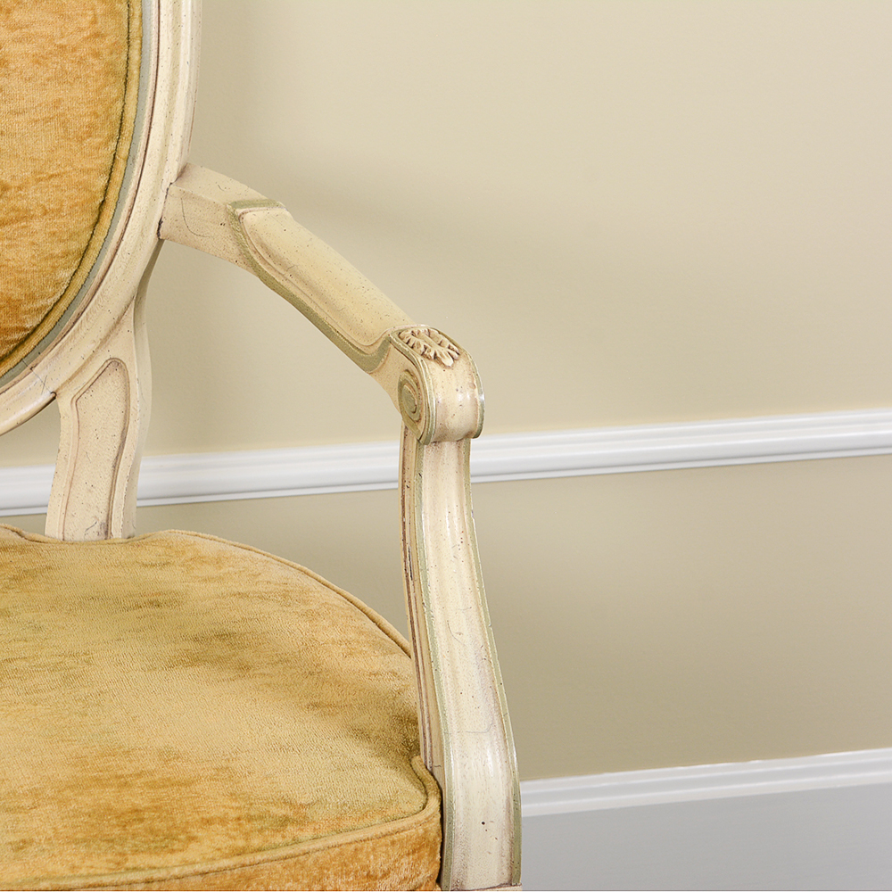 Baker Furniture French Provincial Dining Table With Louis XVI Style Chairs