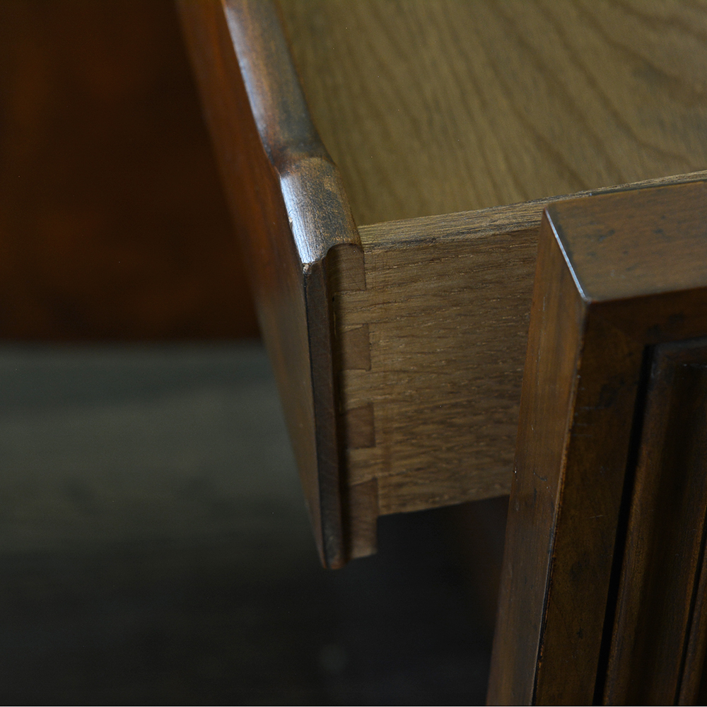 French Provincial Double Concave Bow Front Sideboard by Baker Furniture