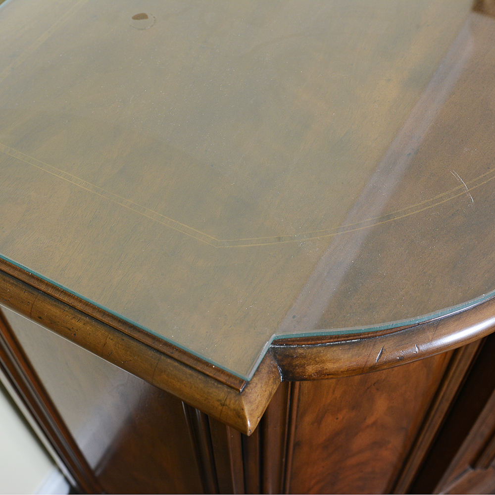 French Provincial Double Concave Bow Front Sideboard by Baker Furniture