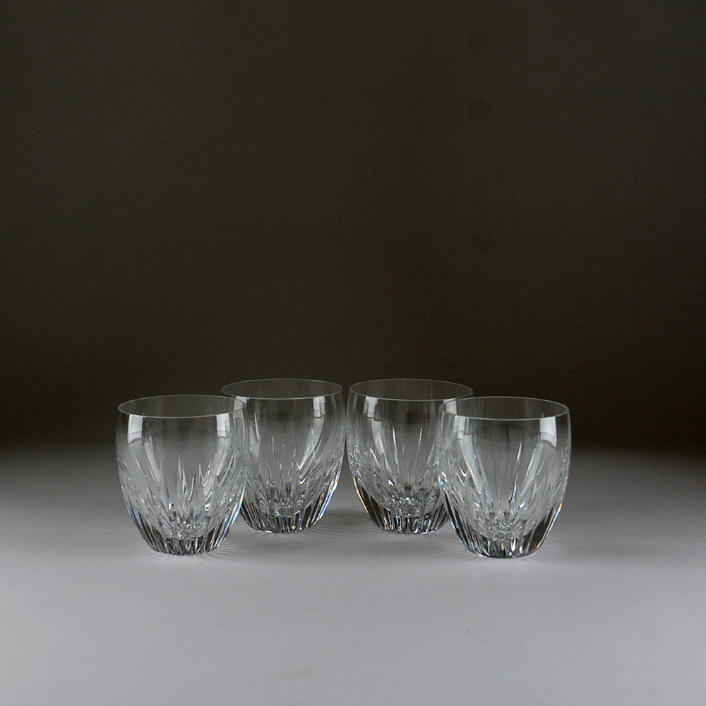 Baccarat Crystal 10oz Flat Tumbler Glasses