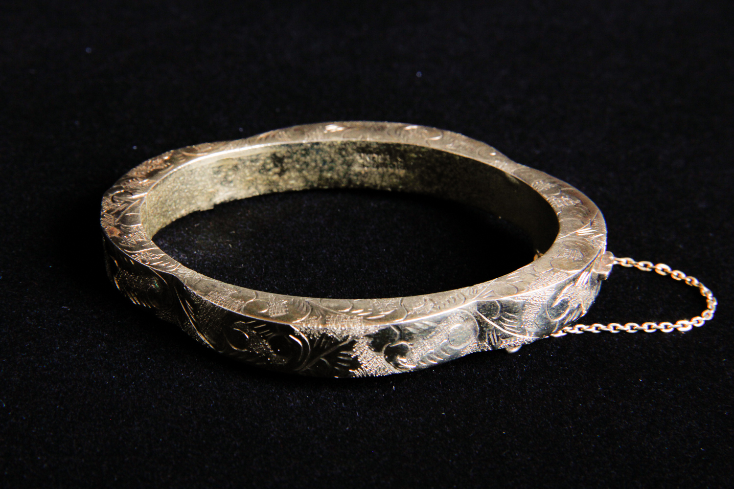 Engraved Bangle Bracelet