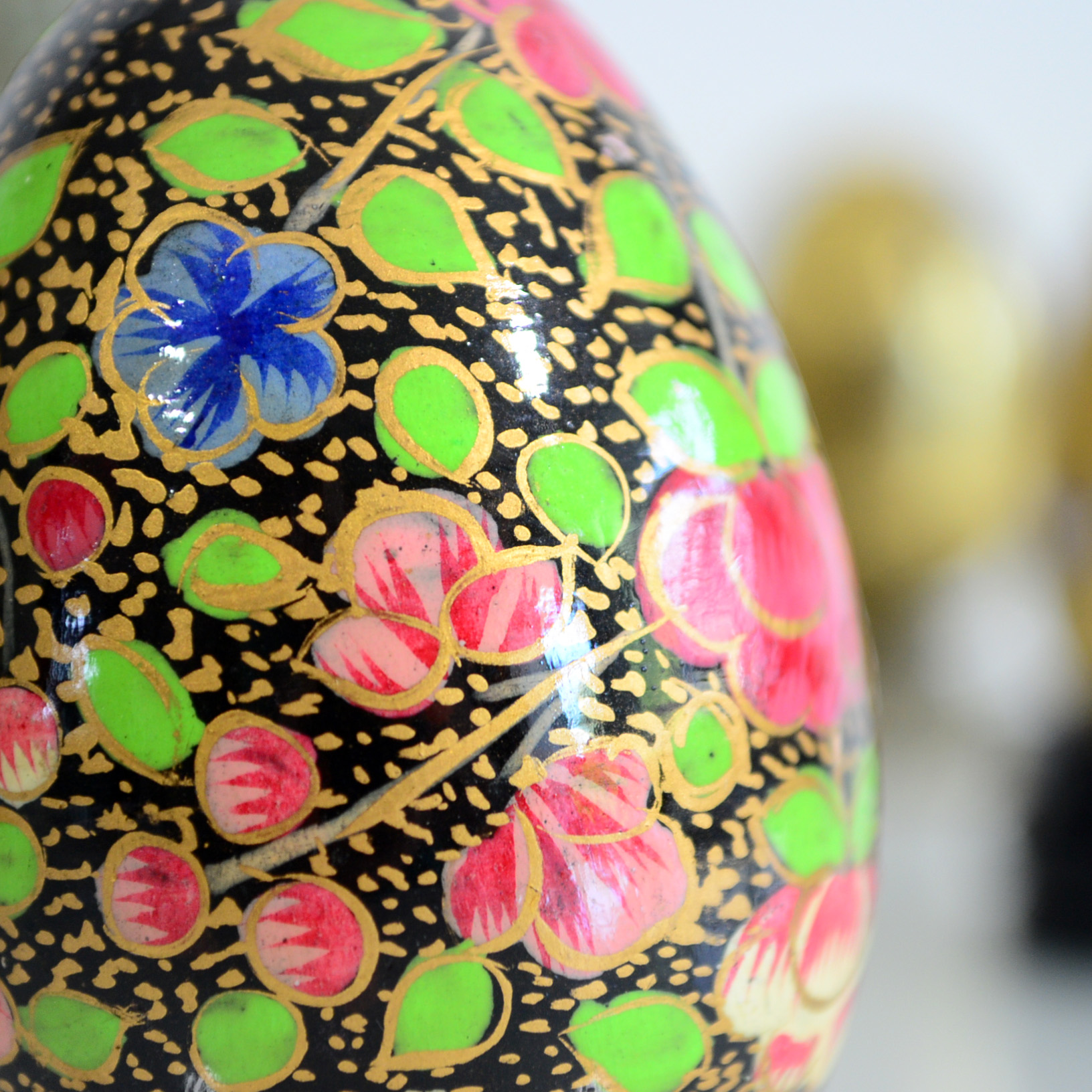 Assortment Of Decorative Eggs and Stands