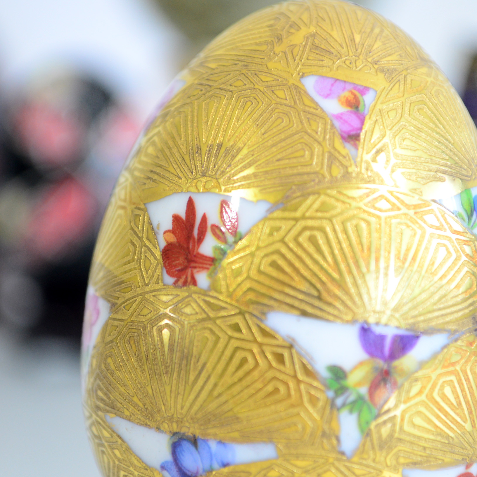 Assortment Of Decorative Eggs and Stands