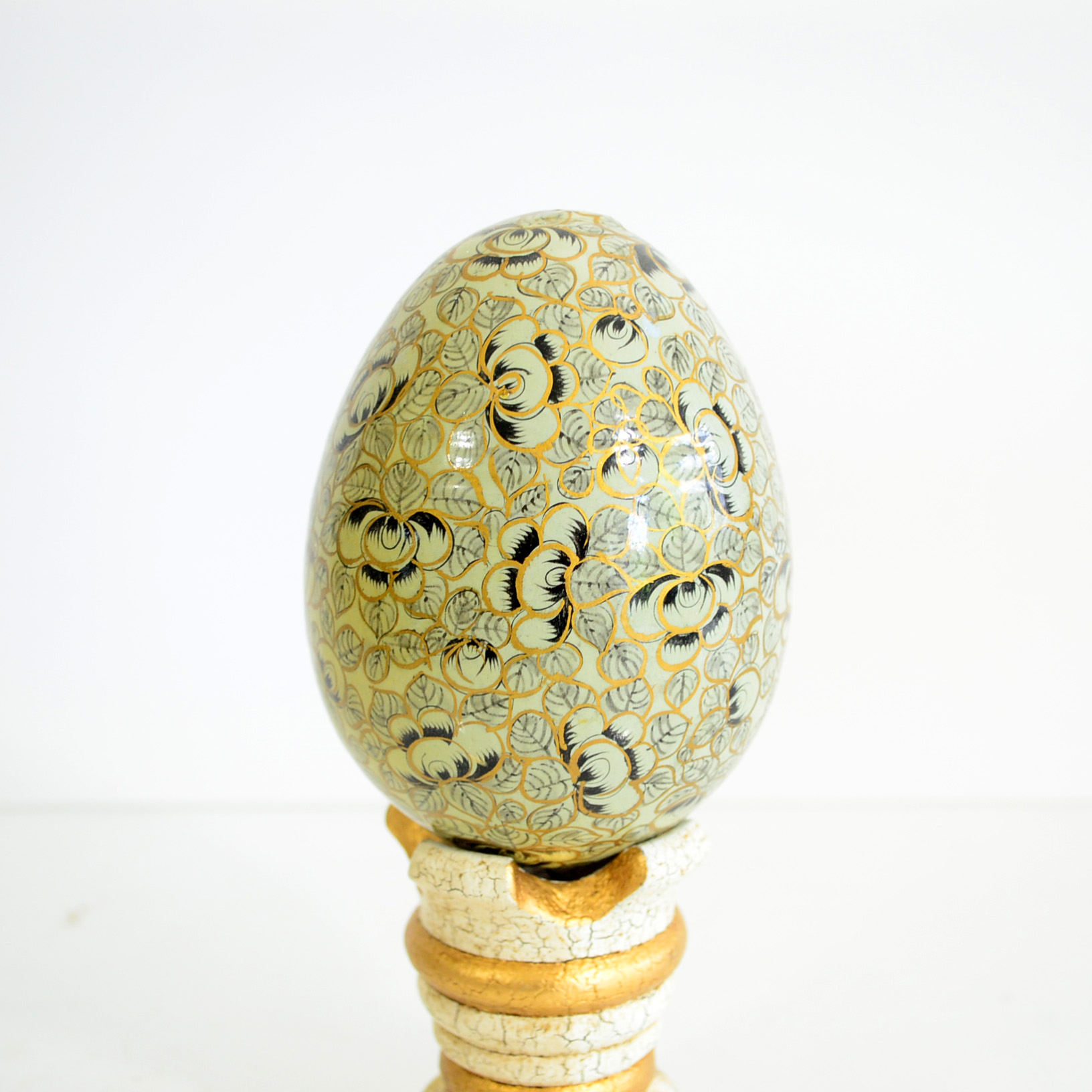 Assortment Of Decorative Eggs and Stands