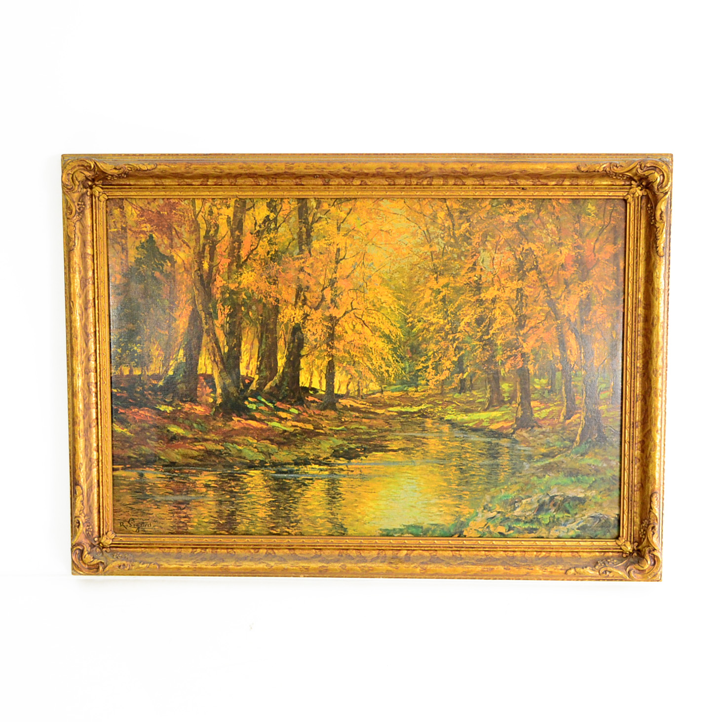 Offset Lithograph Landscape After Rolf Sigurd