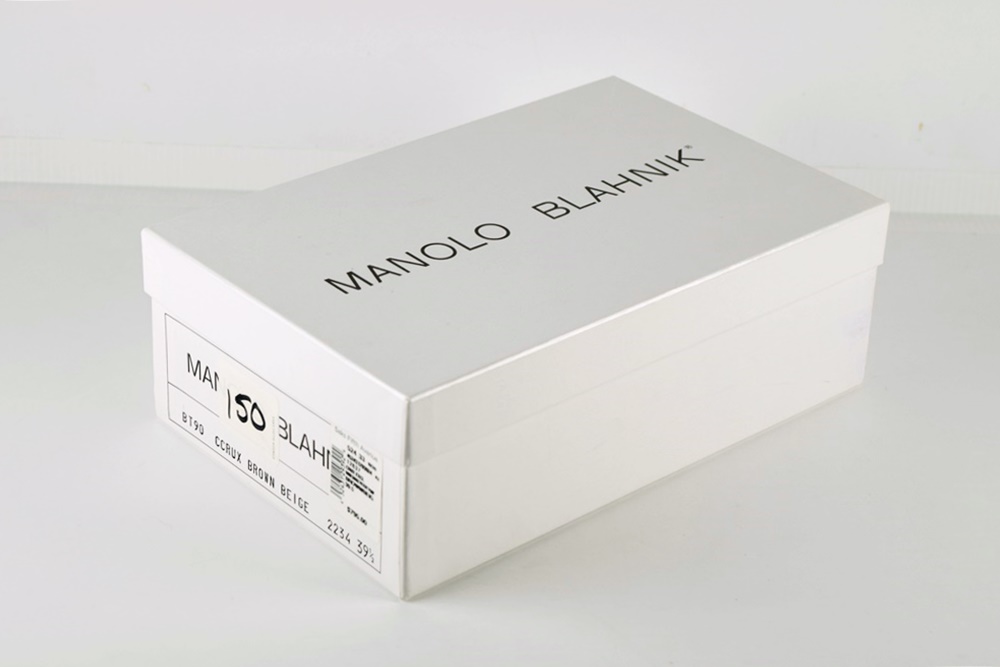 Manolo Blahnik Patent Leather Pumps with Snakeskin Embellishment, Size 39.5