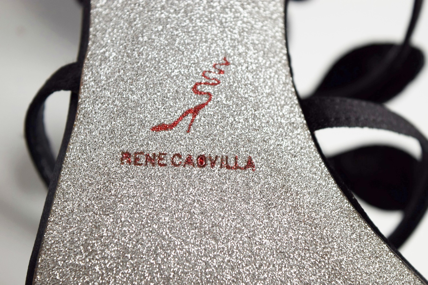 Sensational Rene Caovilla Rhinestone Heels with Silver Dust Metallic Soles, Size 40