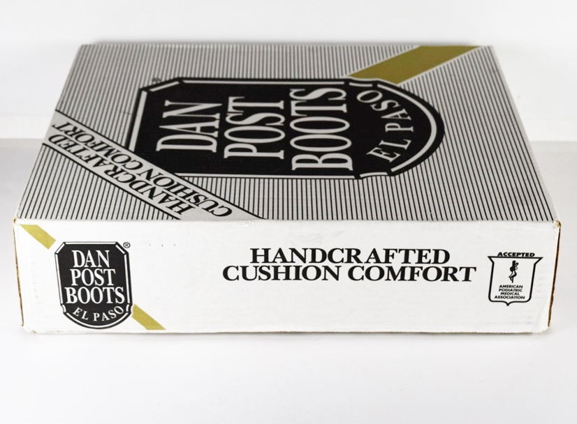 Mens  Dan Post Black Leather Cowby Boots, Size 11.5