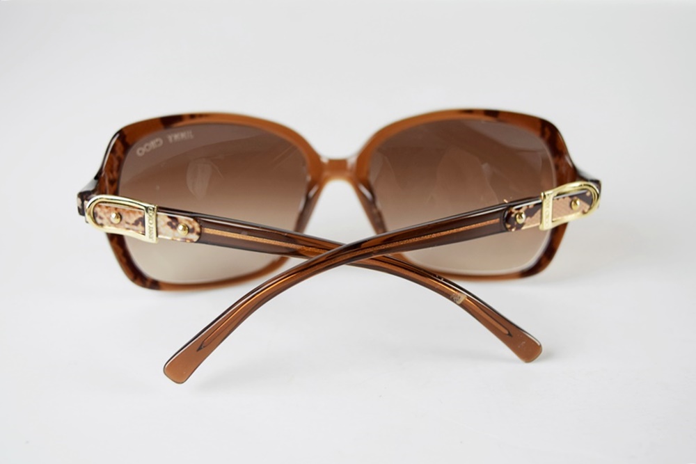 jimmy Choo Ladies "Lela" Over Sized Sunglasses in Taupe