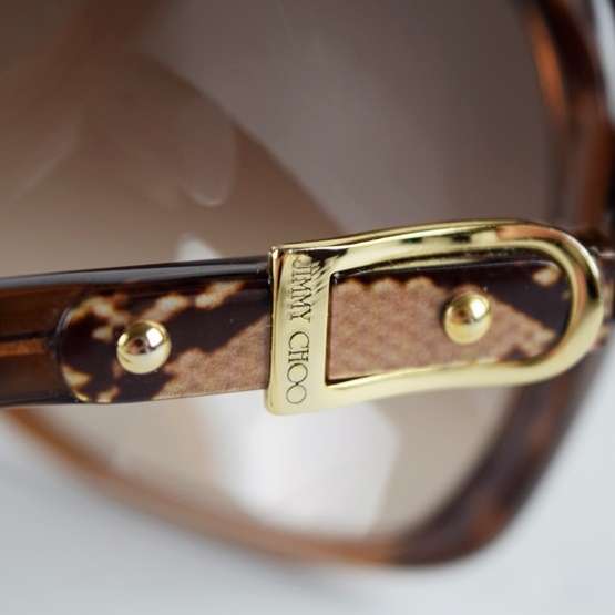 jimmy Choo Ladies "Lela" Over Sized Sunglasses in Taupe