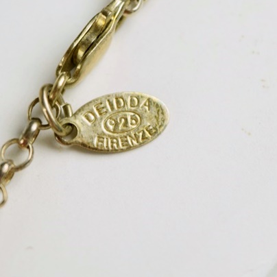 "Deidda Firenze" Pistachio and Apricot Fresh Water Pearl Necklace and Bracelet on Sterling Silver Wire