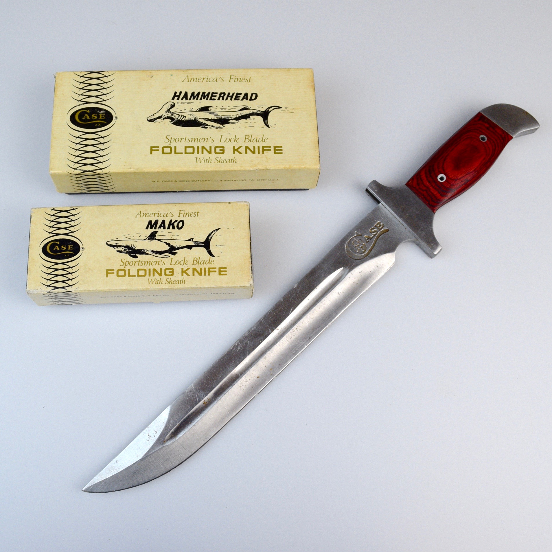 Case Hammerhead, Mako, and Fixed Blade Hunting Knfe