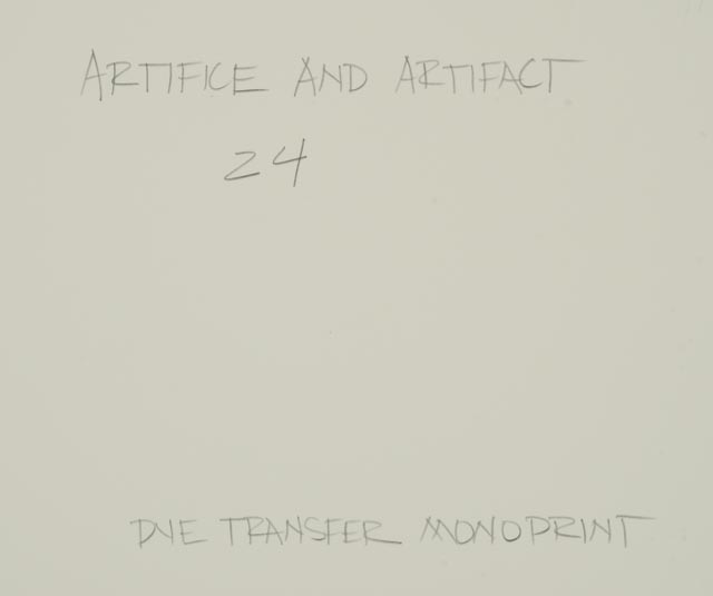 Todd Watts Dye Transfer Monoprint "Artifice and Artifact #24"