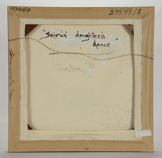 Rick Ball Original Oil Painting "Jairu's Daughter’s Dance," 1989