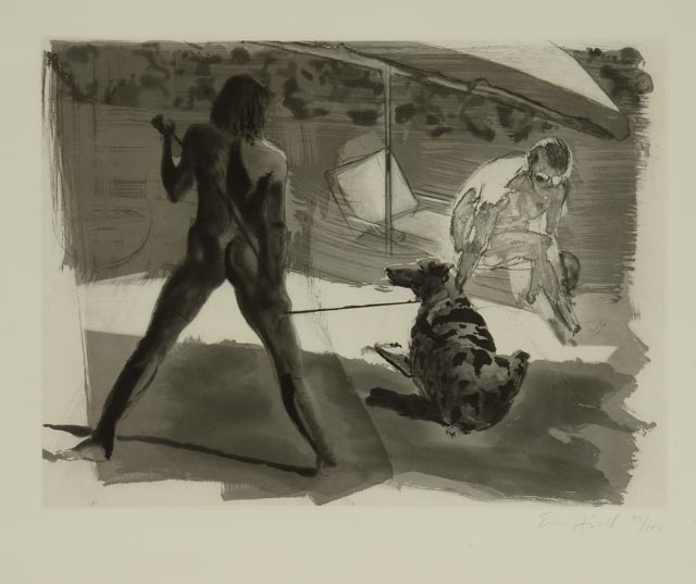 Eric Fischl Limited Edition Aquatint Etching "The Beach"